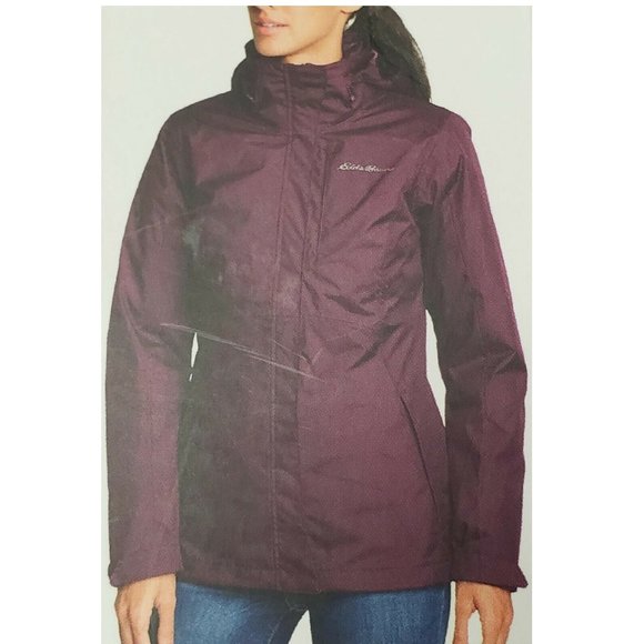 Eddie Bauer Jackets & Blazers - Eddie Bauer Womens Barrier  Ridge 3-In-1 Down Jckt